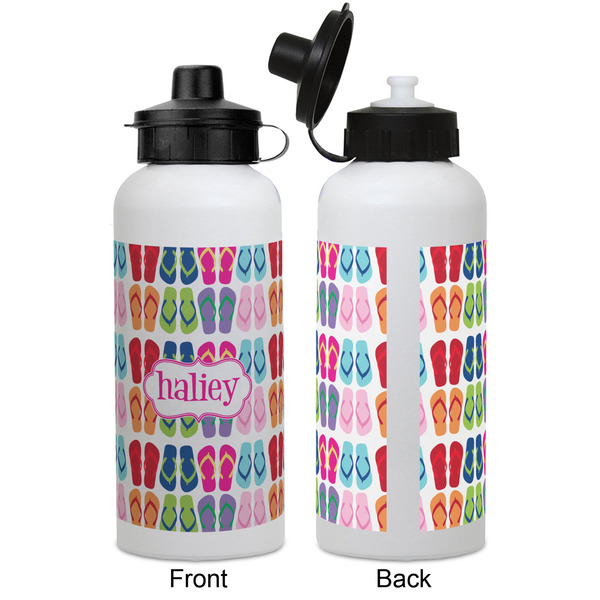 FlipFlop Aluminum Water Bottle - White APPROVAL