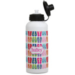 FlipFlop Water Bottles - Aluminum - 20 oz - White (Personalized)