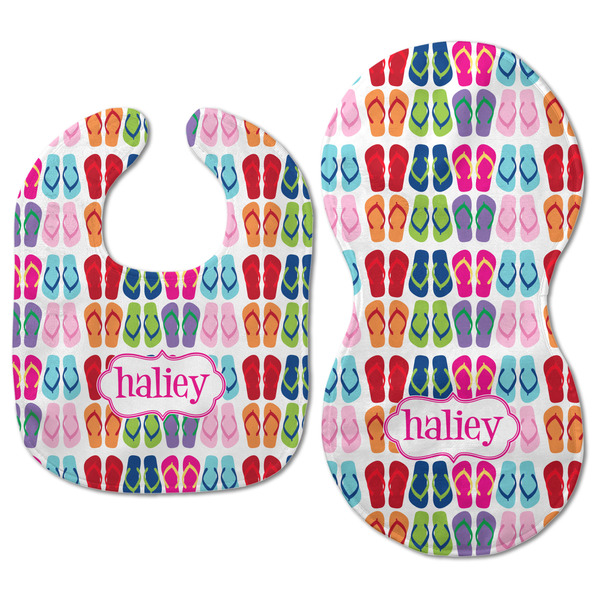 FlipFlop Baby Bib & Burp Set - Approval (new bib & burp)