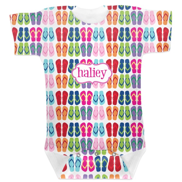 Custom FlipFlop Baby Bodysuit 6-12 (Personalized)