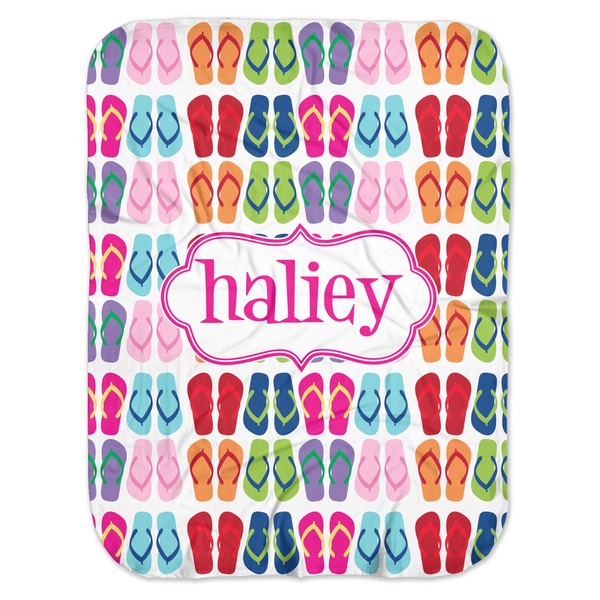 Custom FlipFlop Baby Swaddling Blanket (Personalized)