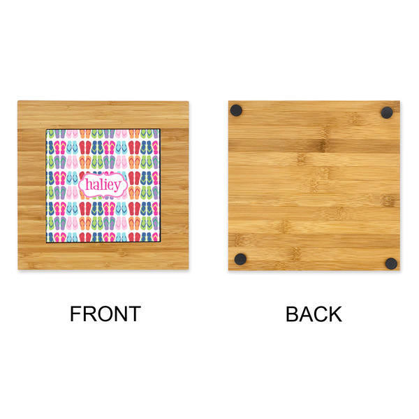 FlipFlop Bamboo Trivet with 6" Tile - APPROVAL