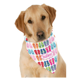 FlipFlop Dog Bandana Scarf w/ Name or Text