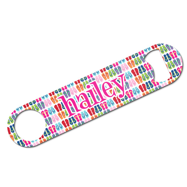 Custom FlipFlop Bar Bottle Opener w/ Name or Text