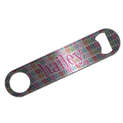 FlipFlop Bar Bottle Opener - Silver w/ Name or Text