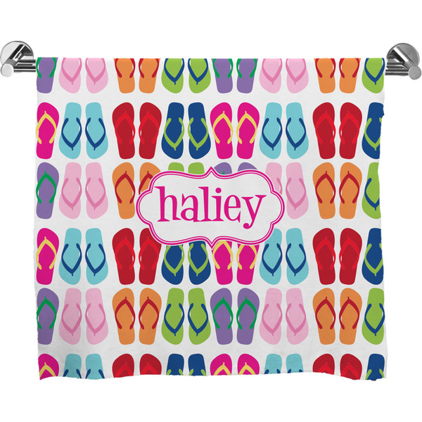Custom FlipFlop Bath Towel (Personalized)