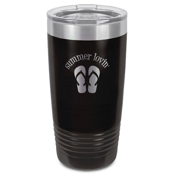 FlipFlop Black Polar Camel Tumbler - 20oz - Front