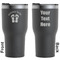 FlipFlop Black RTIC Tumbler - Front and Back