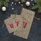 FlipFlop Burlap Gift Bags - LIFESTYLE (Flat lay)