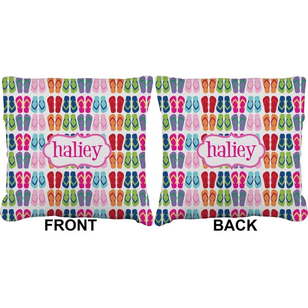 FlipFlop Burlap Pillow Approval