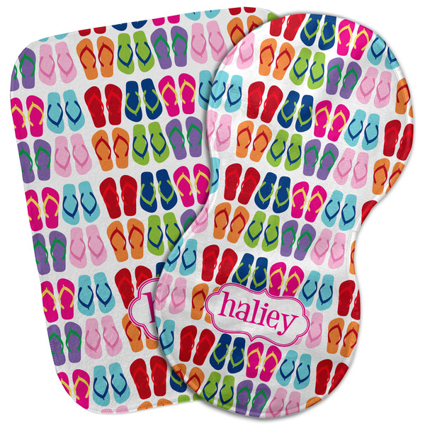 Custom FlipFlop Burp Cloth (Personalized)