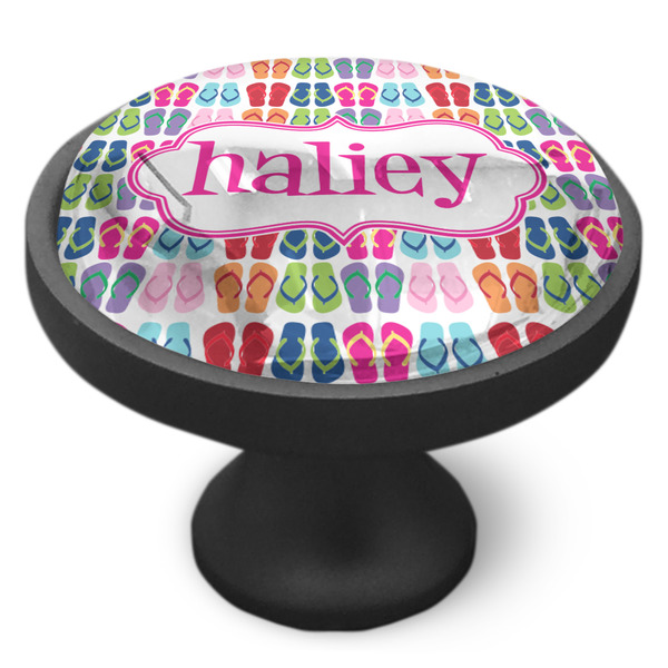 FlipFlop Cabinet Knob - Black - Side