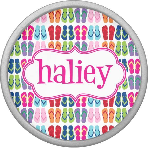 FlipFlop Cabinet Knob - Nickel - Front