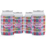 FlipFlop Can Cooler (12 oz) - Set of 4 w/ Name or Text