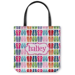 FlipFlop Canvas Tote Bag - Medium - 16"x16" (Personalized)