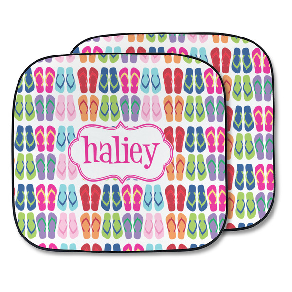 Custom FlipFlop Car Sun Shade - Two Piece (Personalized)