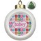 FlipFlop Ceramic Ball Ornament - Christmas Tree (Personalized)