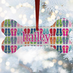FlipFlop Ceramic Dog Ornament w/ Name or Text