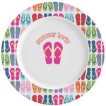 FlipFlop Ceramic Dinner Plates (Set of 4) (Personalized)