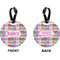 FlipFlop Circle Luggage Tag (Front + Back)