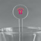 FlipFlop 5.5" Round Plastic Stir Sticks - Clear (Personalized)