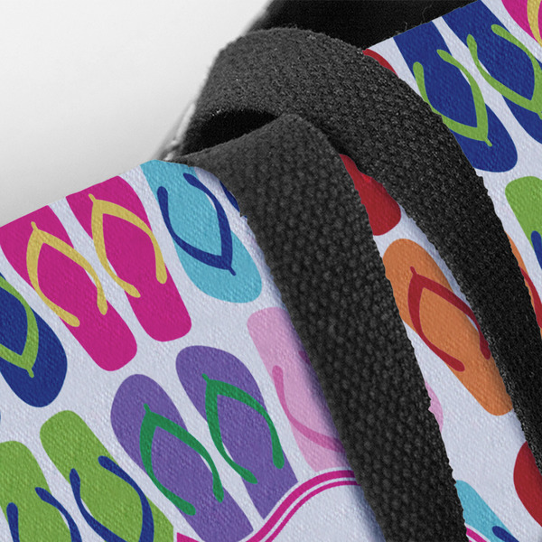 FlipFlop Closeup of Tote w/Black Handles