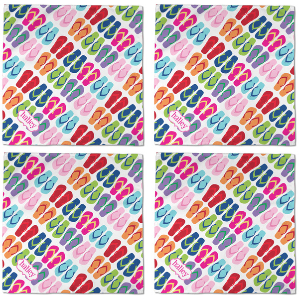 FlipFlop Cloth Napkins - Personalized Dinner (APPROVAL) Set of 4