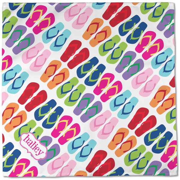 FlipFlop Cloth Napkins - Personalized Dinner (Full Open)
