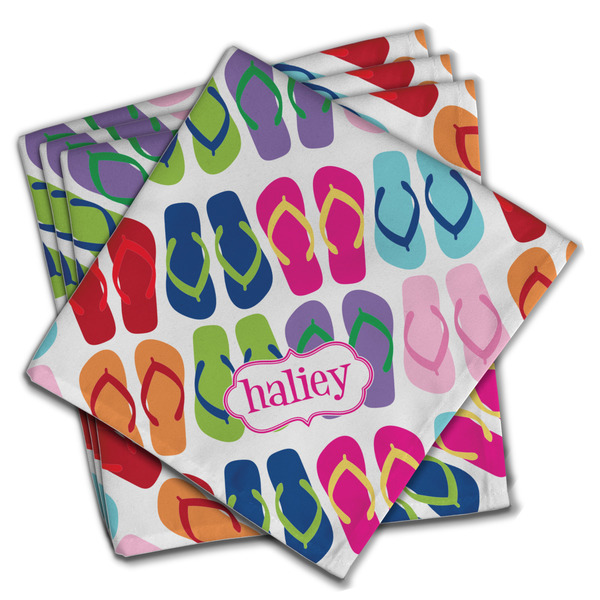 FlipFlop Cloth Napkins - Personalized Dinner (PARENT MAIN Set of 4)