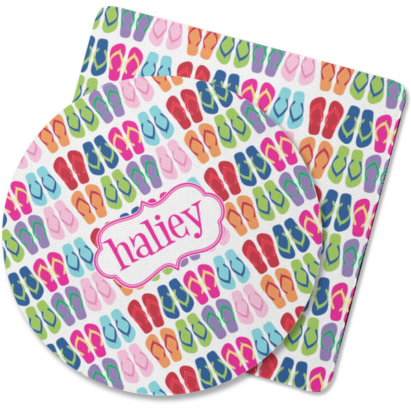 Custom FlipFlop Rubber Backed Coaster (Personalized)
