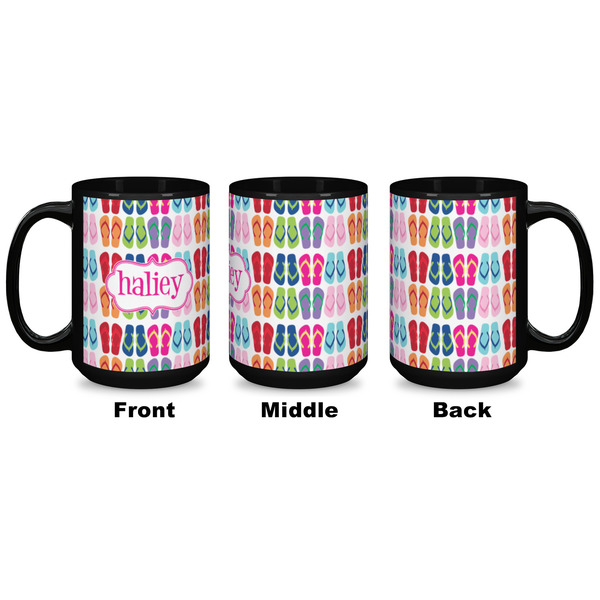 FlipFlop Coffee Mug - 15 oz - Black APPROVAL