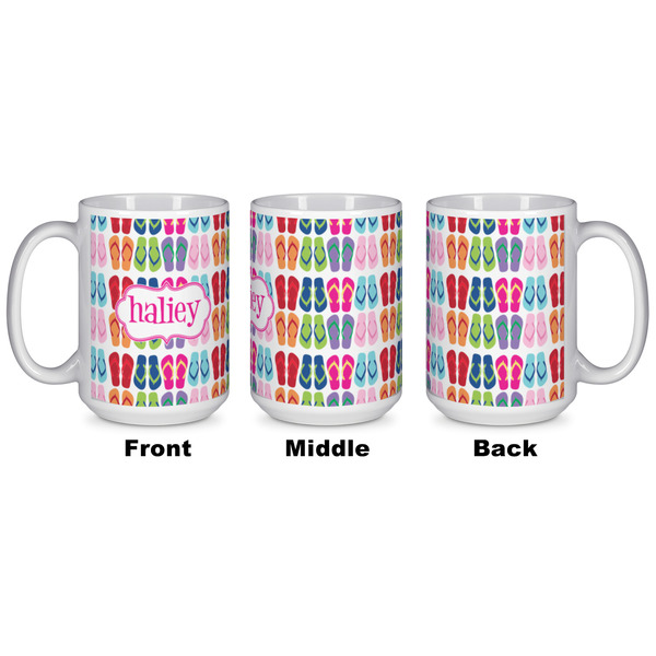 FlipFlop Coffee Mug - 15 oz - White APPROVAL