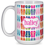 FlipFlop 15 Oz Coffee Mug - White (Personalized)