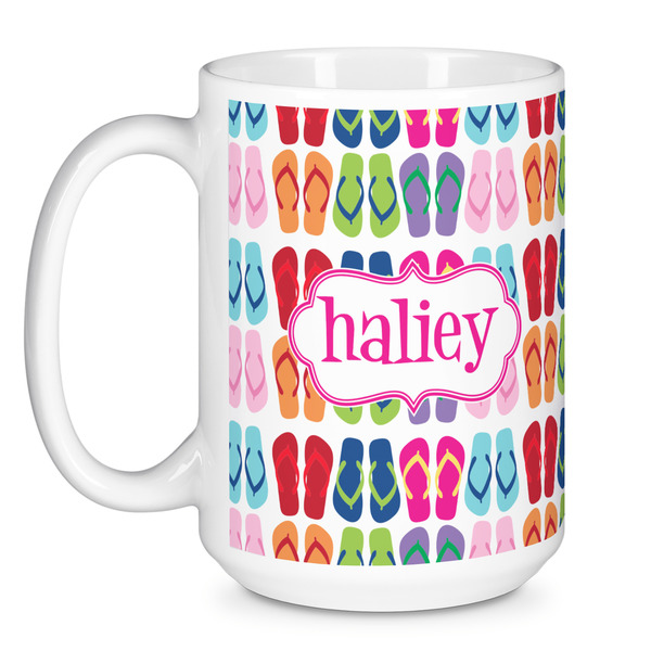 FlipFlop Coffee Mug - 15 oz - White