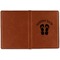 FlipFlop Cognac Leather Passport Holder Outside Single Sided - Apvl