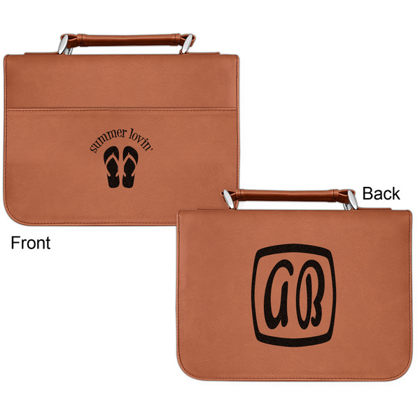 FlipFlop Cognac Leatherette Bible Covers - Small Double Sided Apvl