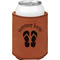 FlipFlop Leatherette Can Sleeve - Single Sided (Personalized)