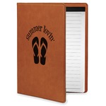 FlipFlop Leatherette Portfolio with Notepad - Small - Double Sided (Personalized)