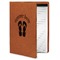 FlipFlop Cognac Leatherette Portfolios with Notepad - Small - Main