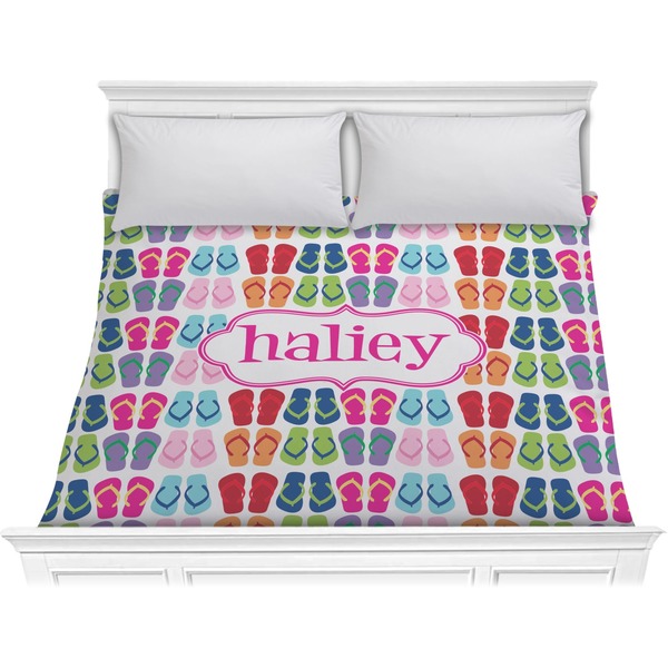 Custom FlipFlop Comforter - King (Personalized)