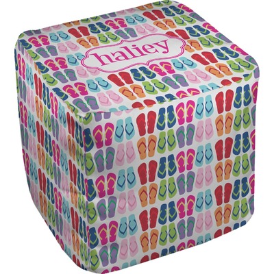 FlipFlop Cube Pouf Ottoman (Personalized)