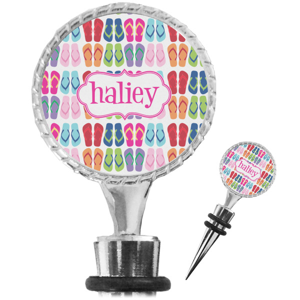 Custom FlipFlop Wine Bottle Stopper (Personalized)