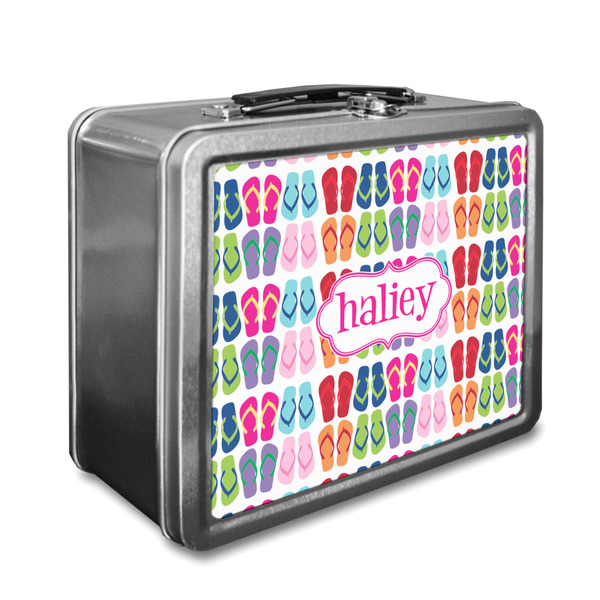 Custom FlipFlop Lunch Box w/ Name or Text
