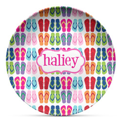 FlipFlop Microwave Safe Plastic Plate - Composite Polymer (Personalized)