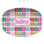 FlipFlop Plastic Platter - Microwave & Oven Safe Composite Polymer (Personalized)