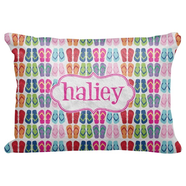 Custom FlipFlop Decorative Baby Pillowcase - 16"x12" (Personalized)