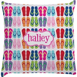FlipFlop Decorative Pillow Case (Personalized)