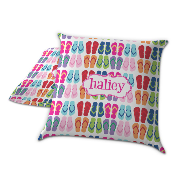 FlipFlop Decorative Pillow Case - TWO