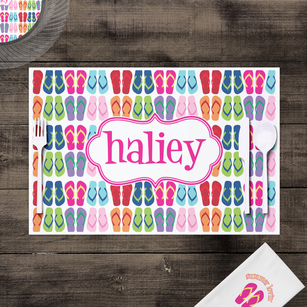 FlipFlop Disposable Paper Placemat - In Context