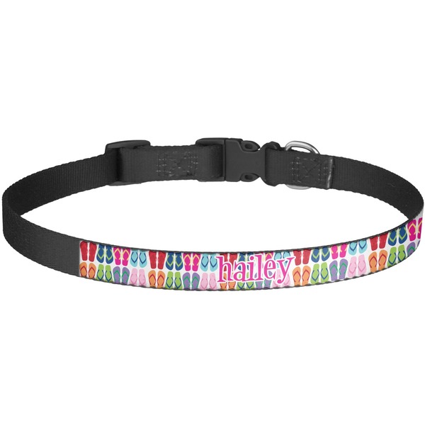 Custom FlipFlop Dog Collar - Large (Personalized)